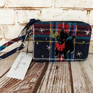 Small Zipper Pouch by Vera Bradley, Plaid Quilted Fabric Pouch for Teacher Gift